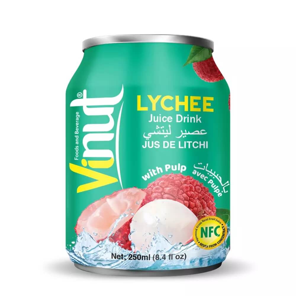 Vinut Lychee Juice With Pulp 250Ml